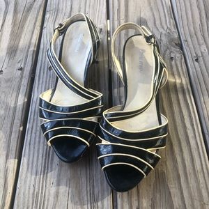 Miu Miu Sandals with patent leather/silver heels